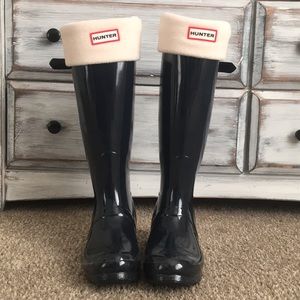 NWOT Navy Hunter Rain Boots